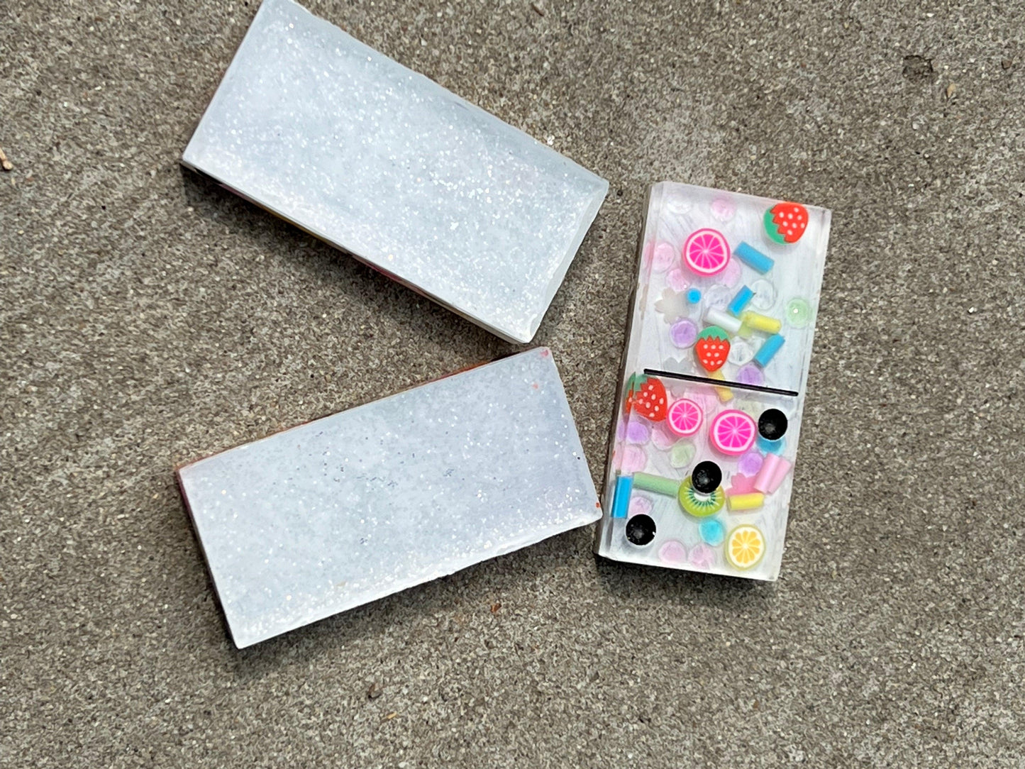 Juicy Summer | Resin Handmade Domino Game Set - Nature's Art Lab