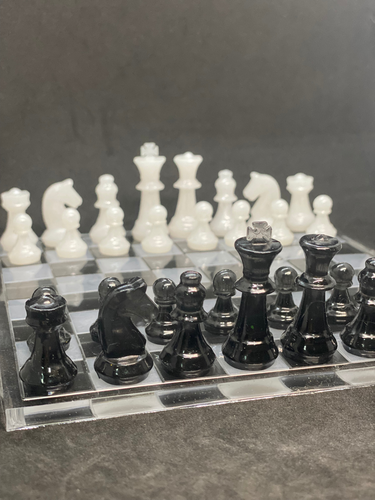 Customizable Resin handmade Chess Board - Nature's Art Lab