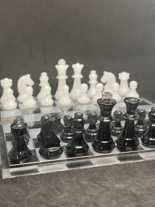 Customizable Classic Resin handmade Chess Board  by Nature's Art Lab