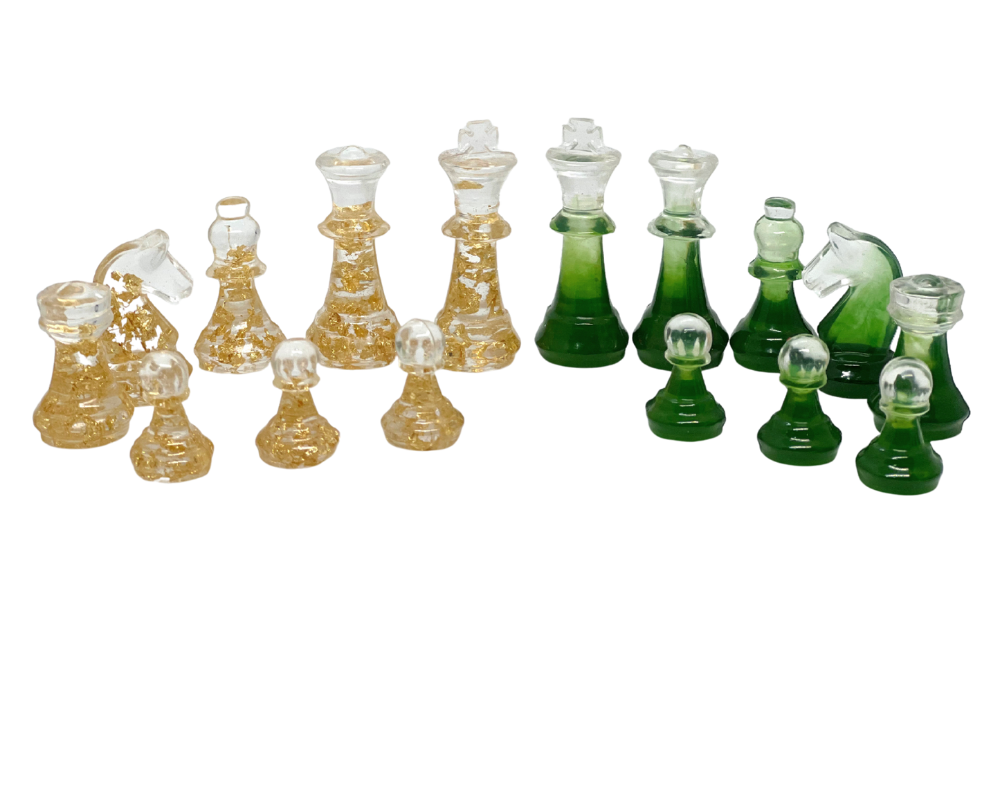 Large Liveliness Resin Handmade Chess Board - Nature's Art Lab